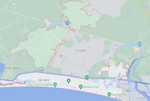 oak island google map